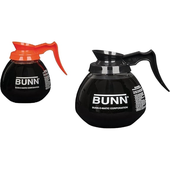 Premium Glass Coffee Pot Decanter Set - 12 Cup Capacity, Heat Resistant Carafe for Home and Office Use