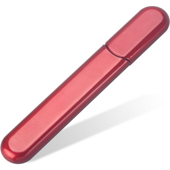 Premium Glass Nail File with Case, Crystal Diamond Salon Best Beauty Nail Buffer for Natural and Acrylic Nails Christmas Gift for Woman and Man,Wine Red