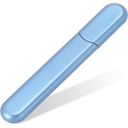 Premium Glass Nail File with Case, Crystal Diamond Salon Best Beauty Nail Buffer for Natural and Acrylic Nails Christmas Gift for Woman and Man,Blue