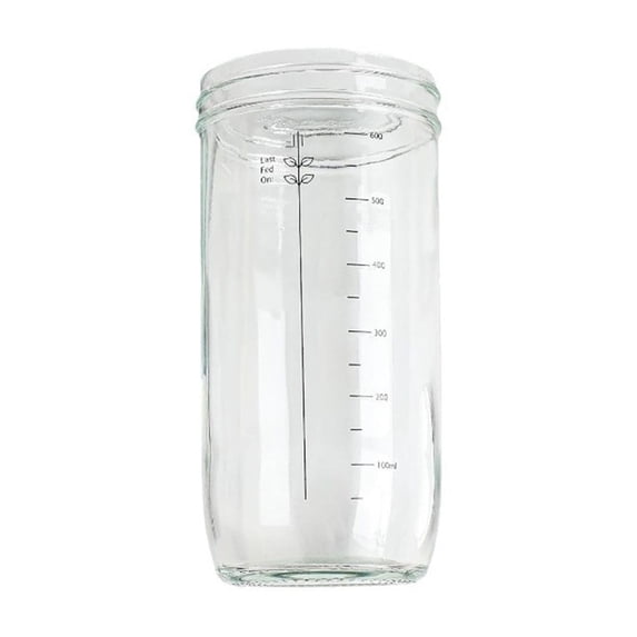 Premium Glass Sourdough Fermentation Jar with Airtight Lid, Temperature Monitoring, and Versatile Storage for Baking Enthusiasts