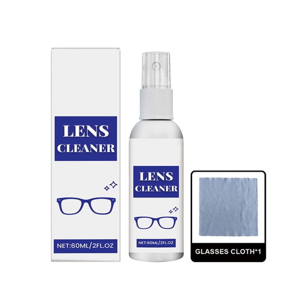 6ml Glasses Cleaning Spray with Anti-Fog Formula for Lenses, Screens, and Electronics, Compact Portable Bottle