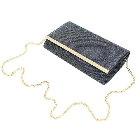 Premium Glitter Mesh Clutch Evening Bag Handbag