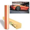 thumbnail image 1 of Premium Gloss Metallic Coral Orange Sticker Decal Vinyl Wrap Air Release Bubble, 1 of 7