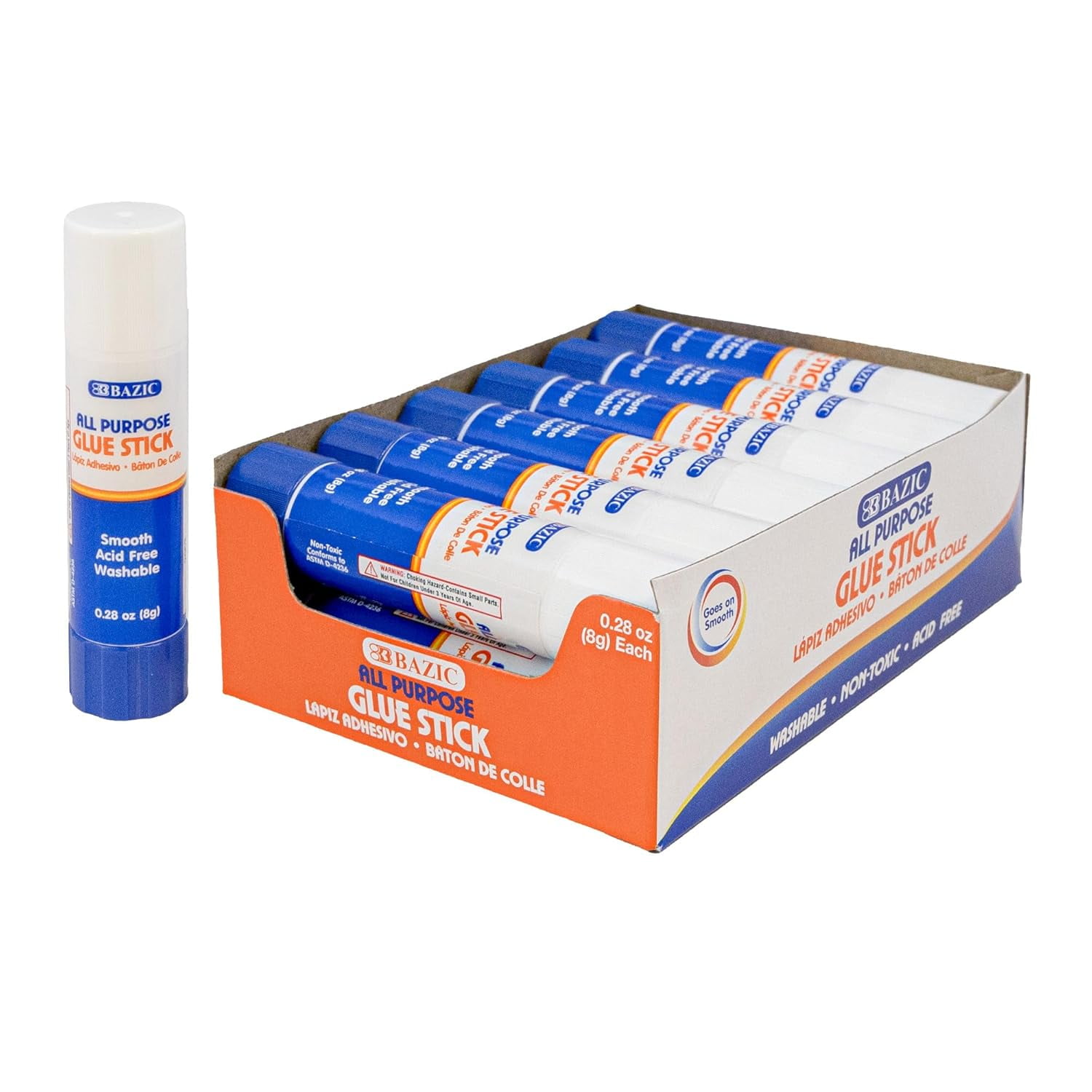 Premium Glue Stick 8g/0.28 Oz., MultiPurpose Acid Free, Glue Sticks