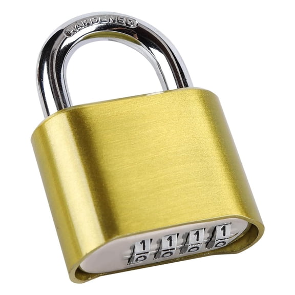 Gold Security Combination Padlocks Heavy Type 10000 Codes Waterproof Anti Pick Resistant Outdoor Use Lock