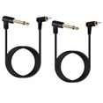thumbnail image 1 of Premium Gold Covered Rcas Male to 6.35mm Right Angle Sound Cable with Increased Durability for Continuous Transmission, 1 of 8