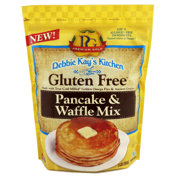 Premium Gold Debbie Kay's Kitchen Gluten-Free Pancake and Waffle Mix, 32oz.