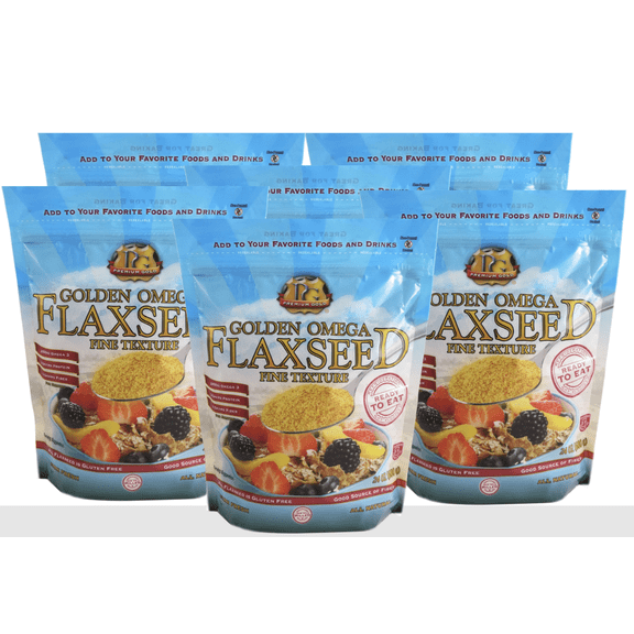 Premium Gold Finely Ground Golden Flaxseed 6 Pack