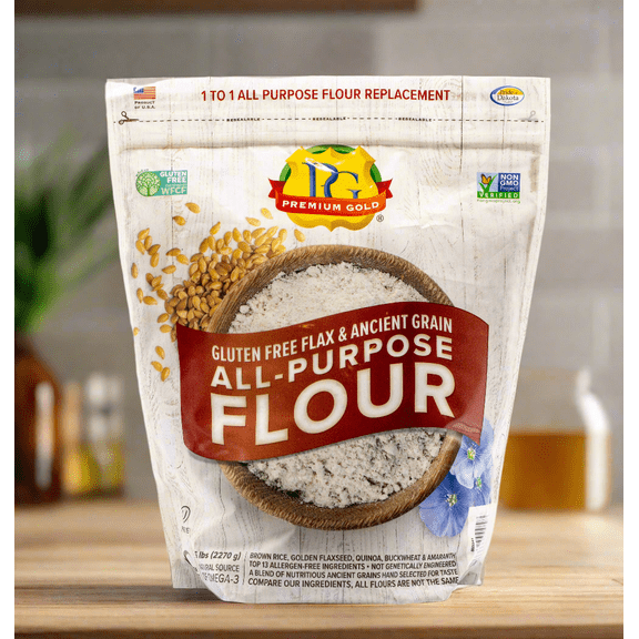 Premium Gold Gluten Free All-Purpose Flour, 5 lbs.- 6pk