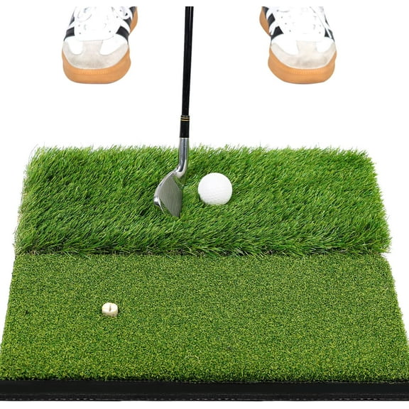 Premium Golf Hitting Mat, 10mm Foam Padding with Rubber Backing Golf Mat, Golf Practice Mat for Indoor and Outdoor Training