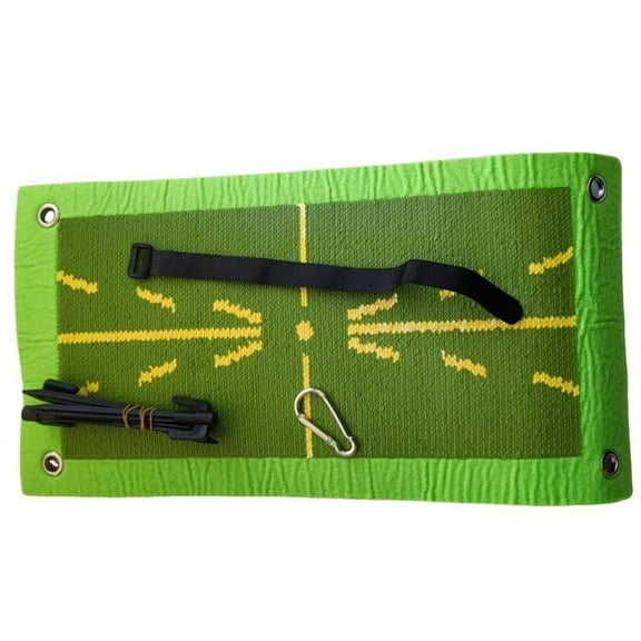 Premium Golf Hitting Mat | Realistic Fairway Feel Practice Pad | Trajectory Guide Lines for Accuracy | Portable & Durable Design | Indoor/Outdoor Use | Includes Carry Bag