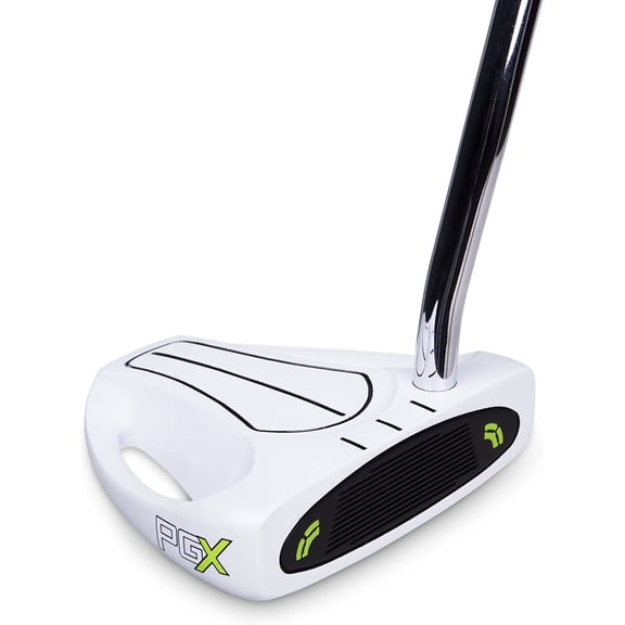 Premium Golf Putter for Men, Mallet Putter with Double Bend Shaft, Alignment Lines, and Soft Grip for Better Accuracy and Control on Greens