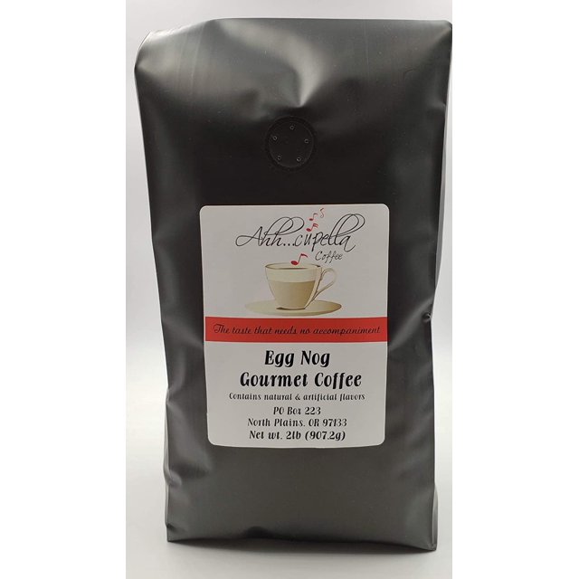 Premium Gourmet Egg Nog Flavored Ground Coffee, 32oz bag