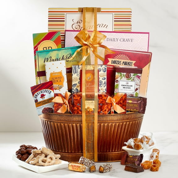Premium Gourmet Gift Basket  by Broadway Basketeers with Assorted Sweet and Savory Snacks