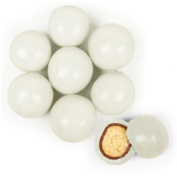 Premium Gourmet White Candy Milk Chocolate Malted Milk Balls 1 lb bag