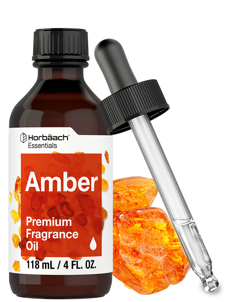 Sandalwood & Amber Fragrance Oil - 1 fl oz - Amber Glass Bottle w