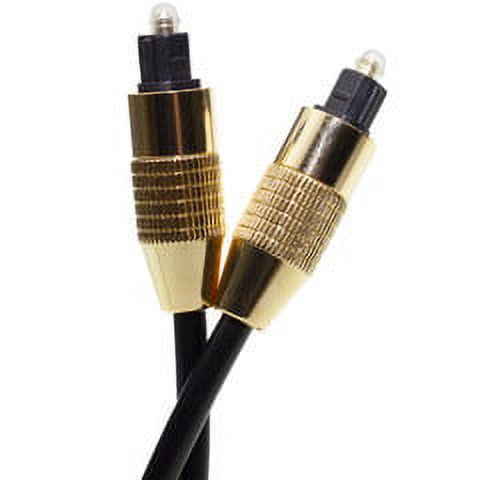 Premium Grade Digital Audio Optical TOSLINK Cable, Male to Male, for Home Theater, PlayStation/PS4 & Xbox - Pro Series, 12 foot