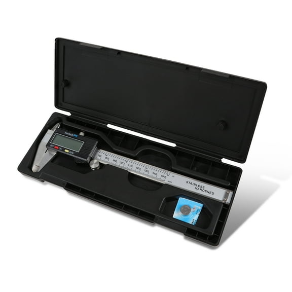 Premium-Grade Stainless Steel Digital Caliper, 6 Inch, Measuring Micrometer, w/ LCD Display