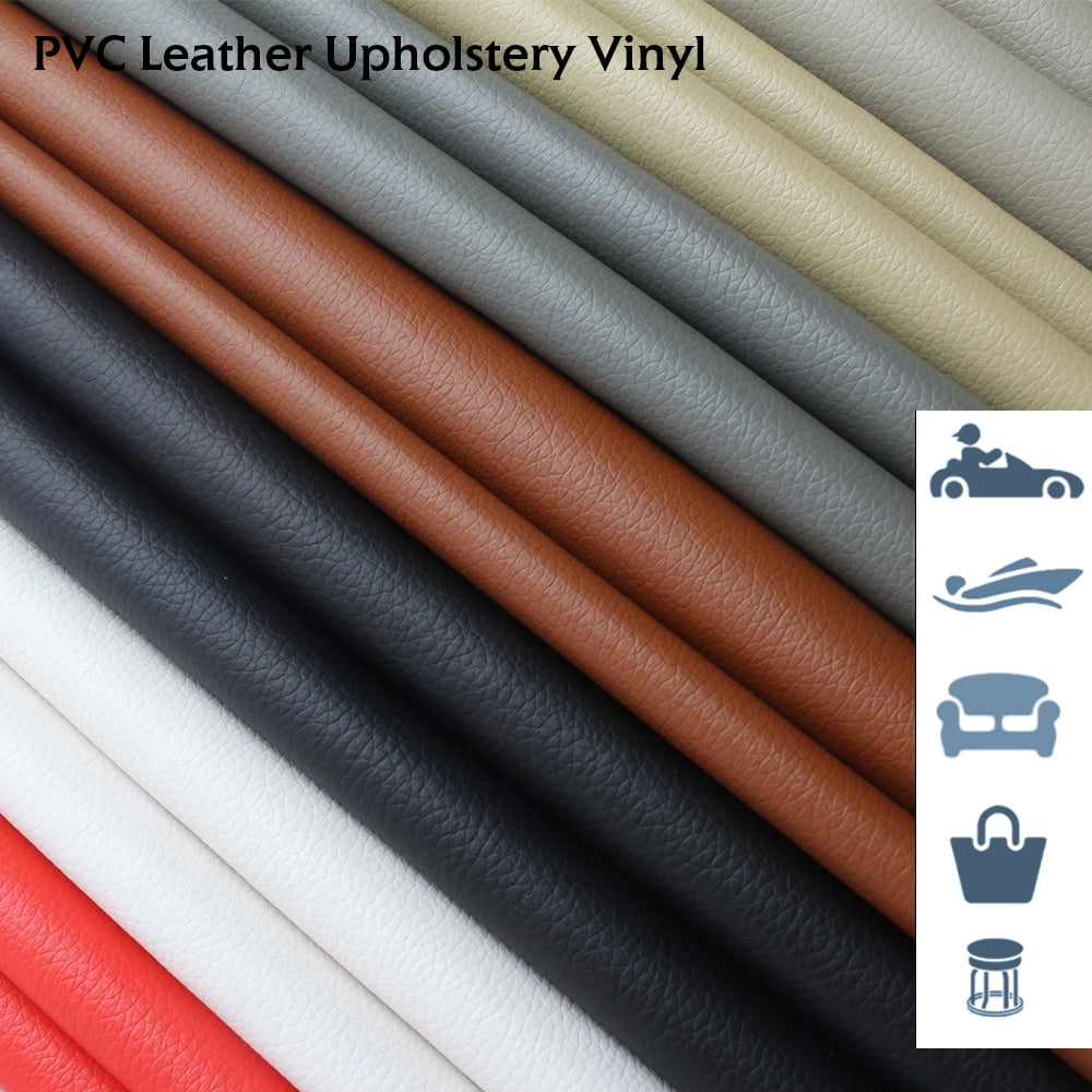 Premium Grade Vinyl Fabric Faux Leather Seat Replace Upholstery Restore