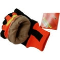 thumbnail image 1 of Mcr Safety Leather Gloves,Black/Orange,S,PR 34411S, 1 of 1