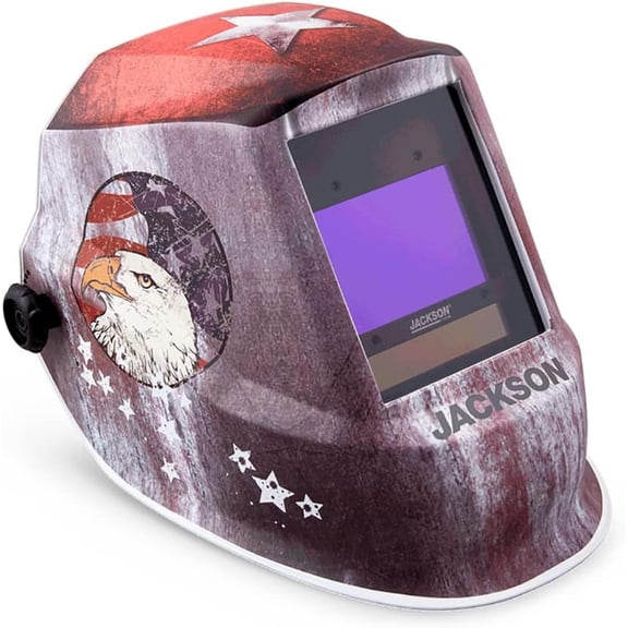Premium Graphic Welding Hood with ADF - Ultra Lightweight Auto Darkening Welding Helmet - ANSI Z87.1 (Multiple Styles)