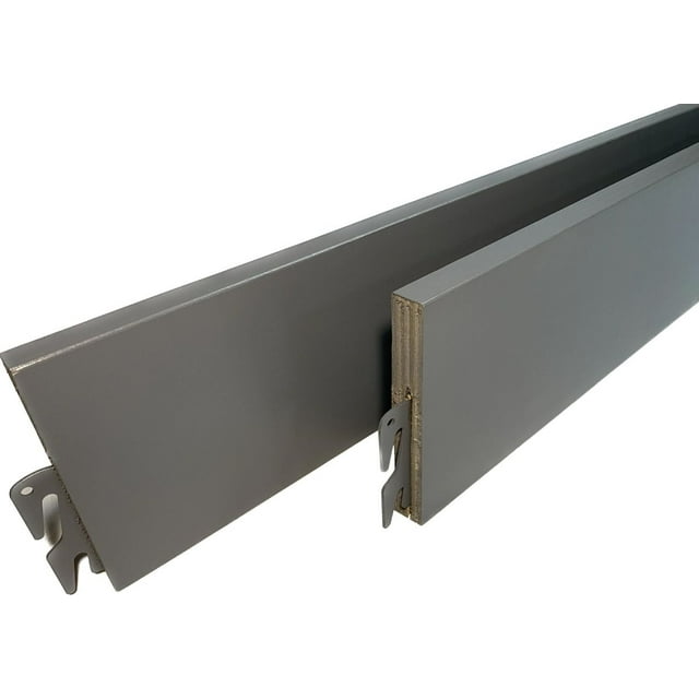 B&H Panel Wood Bed Rails, Gray, Twin/Full, Queen/King Size 80" Hook-On Replacement Rails