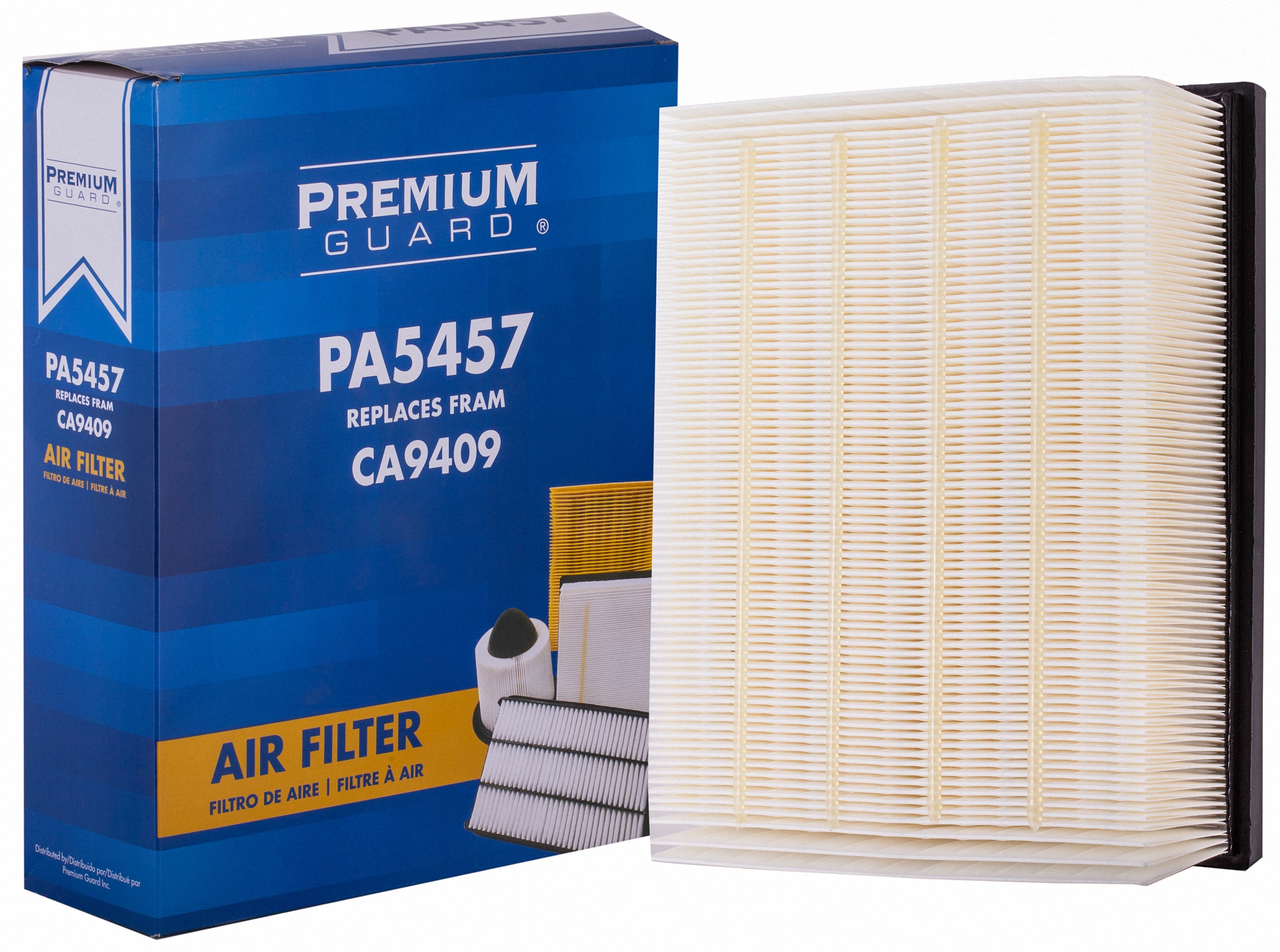 Premium Guard Air Filter P/N:Pa5457 Fits select: 2002-2009 AUDI A4 - image 1 of 5