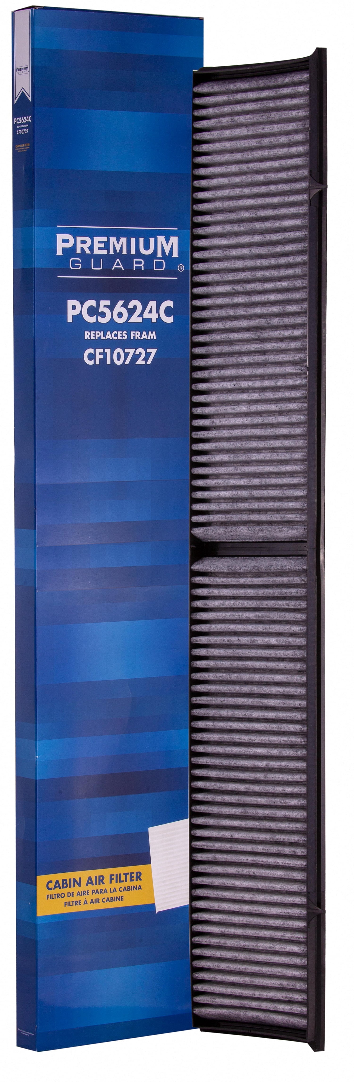 PG PC5624C Activated Charcoal Cabin Air Filter | Fits 2007-2013 BMW 328i 3.0L, 335i 3.0L, 325i 2.5L; 2009-2013 328i xDrive, 335i xDrive 3.0L; 2012-2015 X1 2.0L