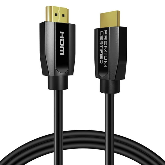 Premium HDMI Cable Ultra High-Speed 4K (15FT) HDMI to HDMI Cord Support Dynamic HDR, eARC, Dolby Atmos, Compatible with PlayStation 5, Xbox Series X, Apple TV 4K Samsung TVs and More