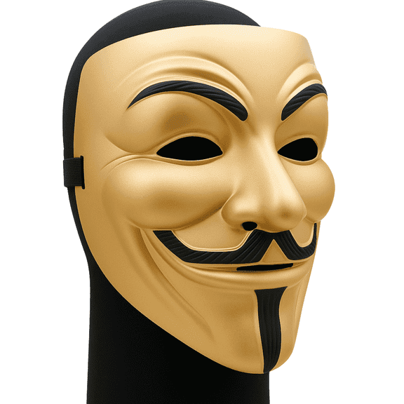 Premium Hacker Style Mask – Durable & Professional Design – PZ9 Spy Ninjas & Project Zorgo Inspired (Gold)