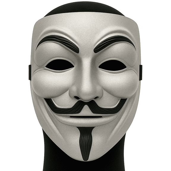 Premium Hacker Style Mask Durable & Professional Design PZ9 Spy Ninjas & Project Zorgo Inspired (Silver)