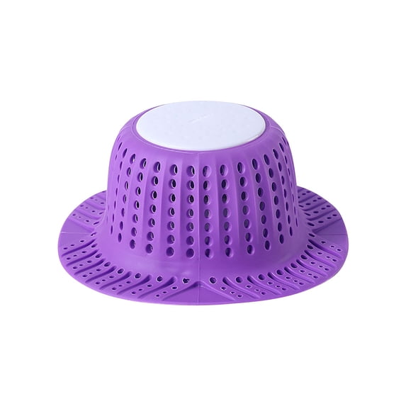 Premium Hair Catcher Drain Stopper - Easy Press Fit Installation, Odor Blocking & Debris Filtering for Sink, Bathtub, Shower Drain - Prevents Clogs, Hygienic Bathroom Accessory, TPR+ABS Material
