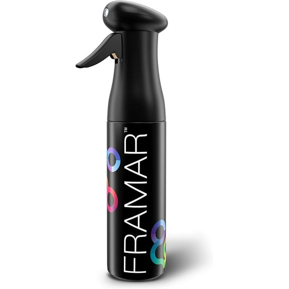 Premium Hair Mister Spray Bottle Continuous Spray Bottle For Hair, Water Sprayer, Continuous Mister for Salon Supplies Ultra Fine Mist Black 250 ml
