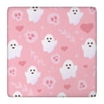 thumbnail image 1 of Premium Halloween Elastic Edge Tablecloth 36x36 Inch Square - Stretch Fit Design with Festive Seasonal Patterns for Table Protection, 1 of 6