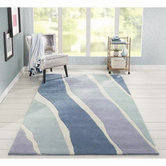 Premium Hand Tufted Rug with Abstract Design made with 100% New Zealand Wool Best Suites in your Living Room