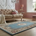 thumbnail image 1 of Premium Hand Tufted Rug with Persian Floral Pattern made with High Quality Wool Best Suites in your Living Room, 1 of 5
