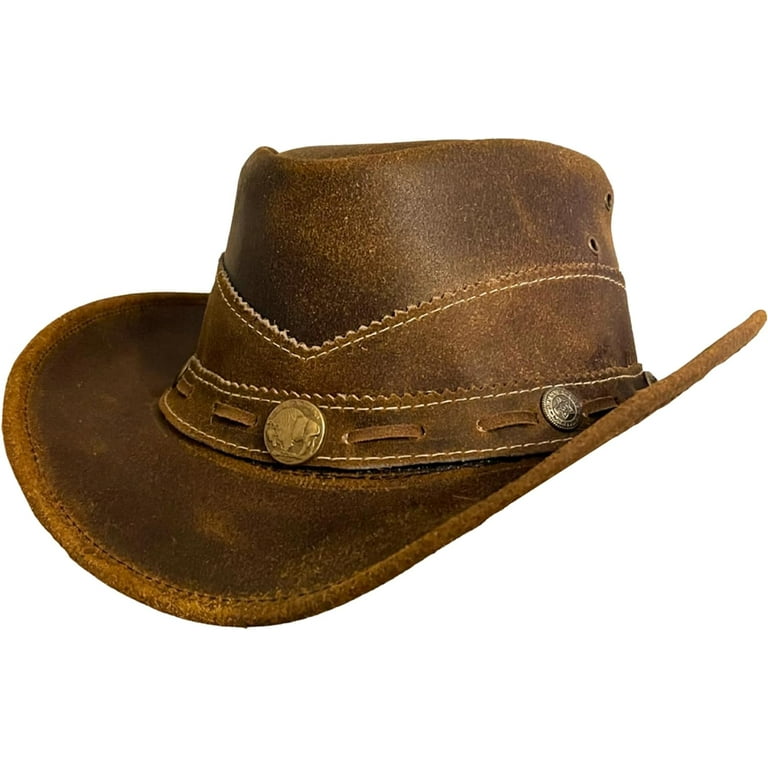 COWBOY TIES写真集 Premium Handcrafted Leather Cowboy Hat with Adjustable