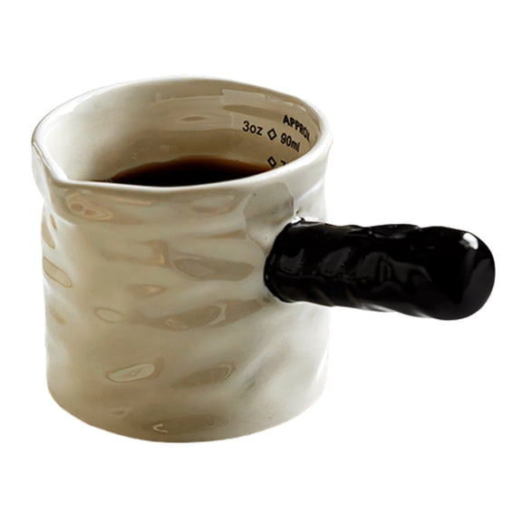 Premium Handle Milk Measuring Cup Crafted From Durable Ceramic Materials