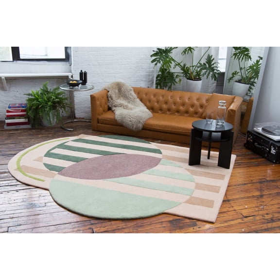 Premium Handmade Rug with Linear Design made with High Quality Wool Best Suites in your Living Room