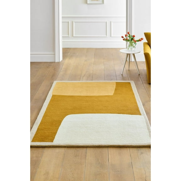 Premium Handmade Rug with Simple Design made with High Quality Wool Best Suites in your Bedroom