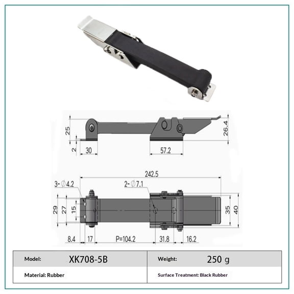 Premium Hasp for RV Battery Box Strap, Tool Box Latch,Tool Room Latch,The Utility Room Latch,Pet House Latch - Secure and Durable(2pcs)