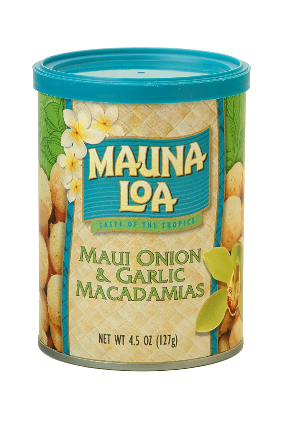 Premium Hawaiian Roasted Macadamia Nuts, Onion Garlic Flavor, 4.5 Oz