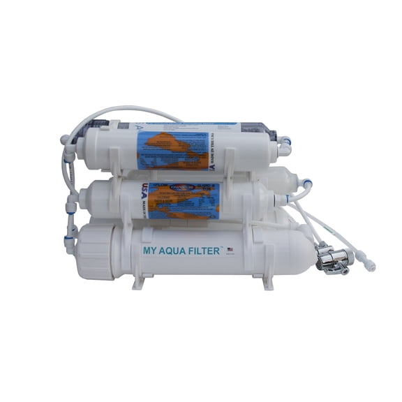 Premium Heavy Duty 6-Stage Countertop Reverse Osmosis Water Filtration System  150 GPD RO Membrane, Water Softener & Alkaline pH Filter