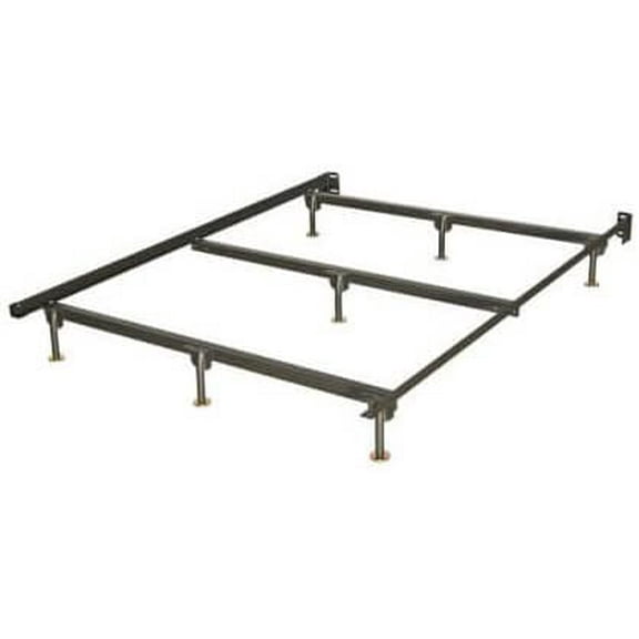 Premium Heavy Duty Bed Frame 7-Leg w/ Center Support for Box Spring and Mattress Sets, USA Made, Full Size