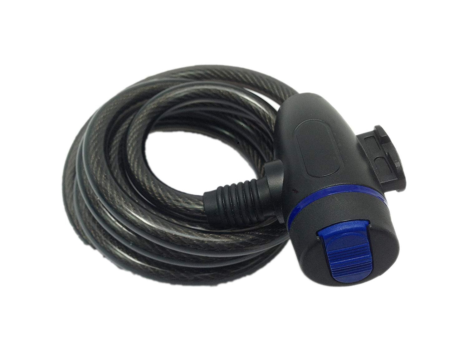 GJX Premium Heavy Duty Cable Key Locks for Bicycle 6FT Black