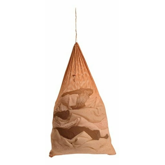 Maypes Heavy-Duty Mesh Laundry Bags with Carrying Strap, Clothes Hamper with Drawstring, Camel, 36" X 24"
