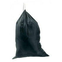 Premium Heavy-Duty Nylon Laundry Bag - Clothes Hamper w/ Drawstring - Home & College Essentials Black (29"x40")