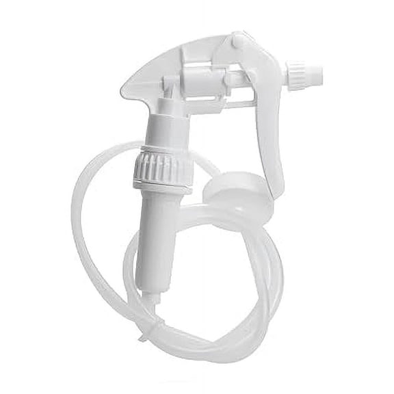 Premium Heavy Duty Remote Trigger Sprayer, 40 Extended Reach Hose White, 38/400 Neck Size Threaded Closure for Bottles and Containers