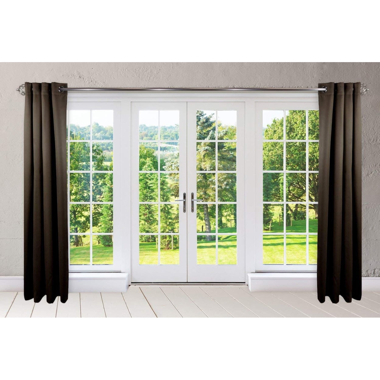 Premium Heavy Duty Room Divider Curtain / Patio Curtain with Grommet 1 Panel - Taupe 120" x 96"