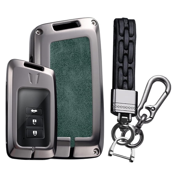 Premium Heavy Duty Zinc Alloy Protective Case Cover for Lexus Key Fob - Universal Fit for IS ES GS NX RX GX LX LC LS RC UX US UX200 UX250h Models - Anti-Scratch Metal Keychain Holder Protector